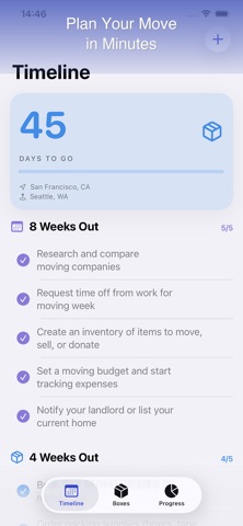 MoveDay Planner Screenshot 1 of 5