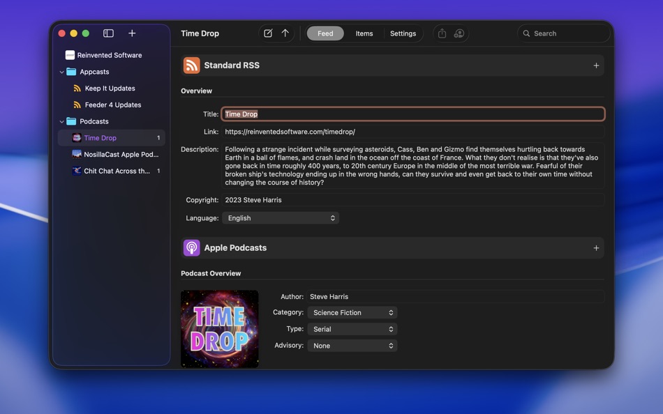 #6. Feeder 4 (macOS) By: Steve Harris