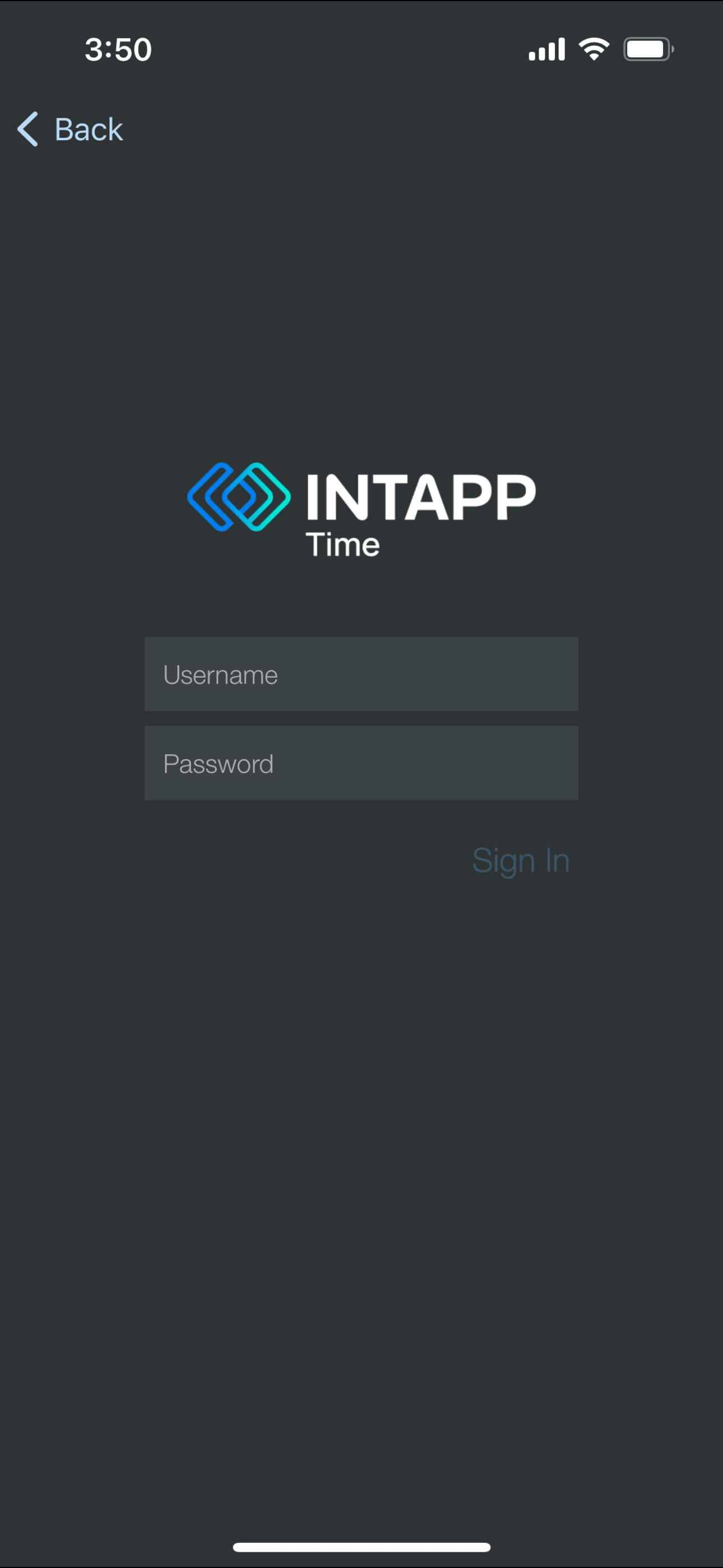 Intapp Time for BlackBerry