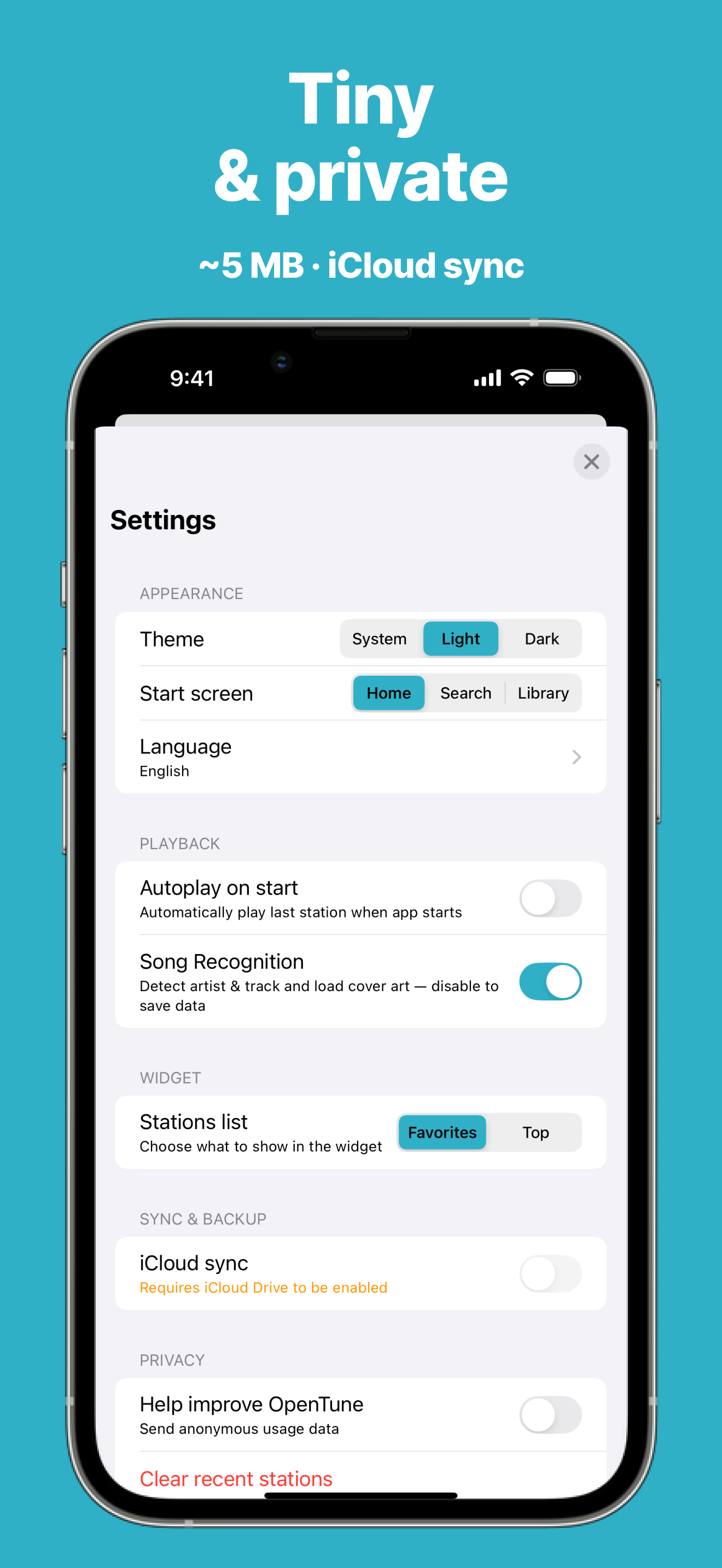 OpenTune: FM Radio No Ads