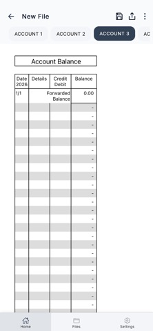 Account Statement iPhone screenshot
