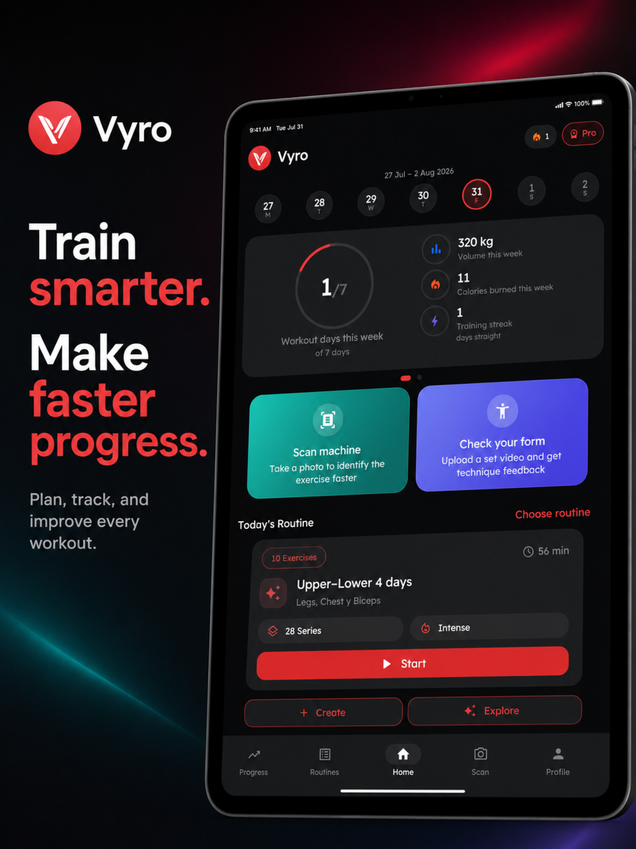 Vyro: AI Gym & Workout Tracker screenshot 9