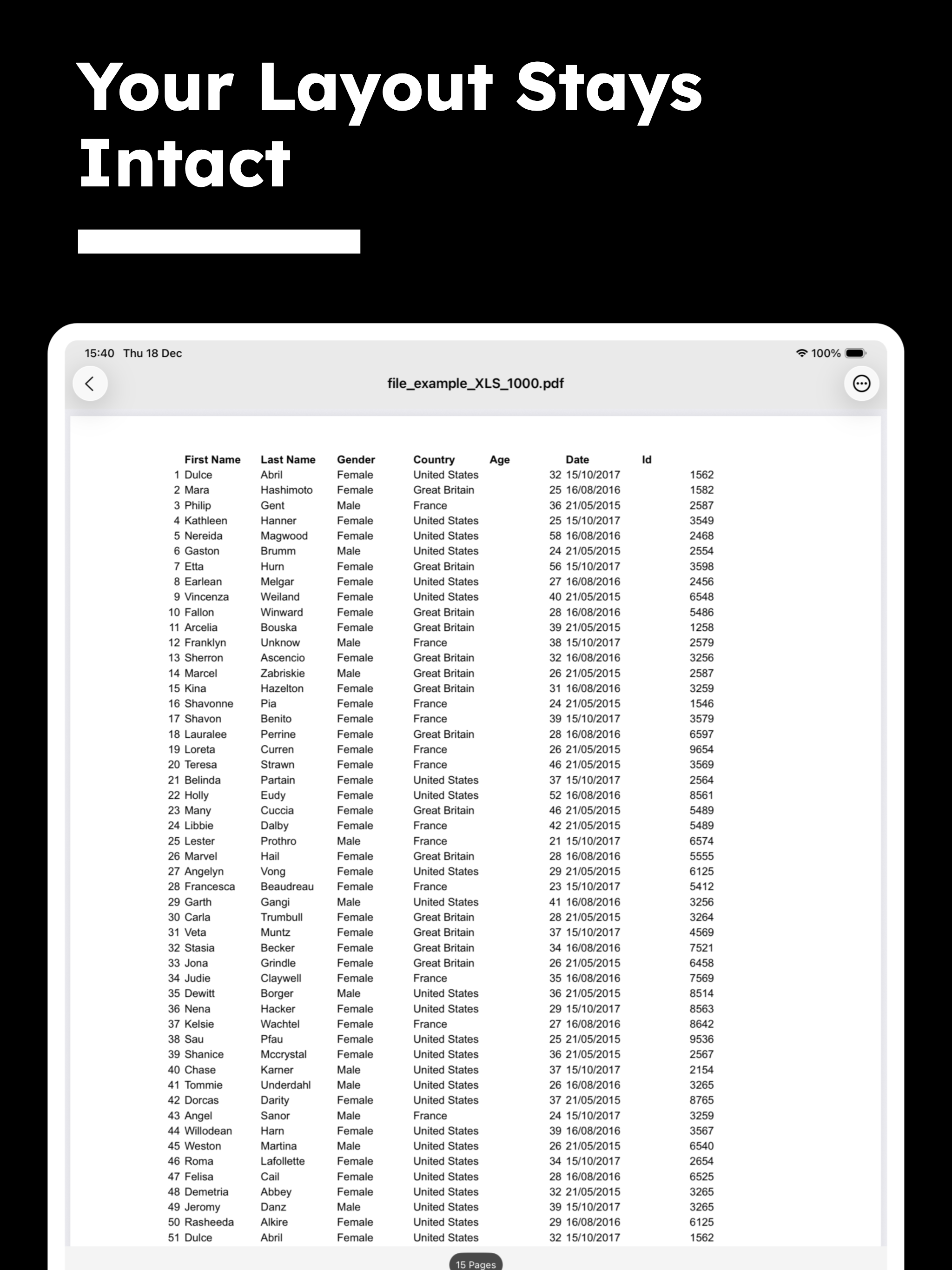 Excel To PDF