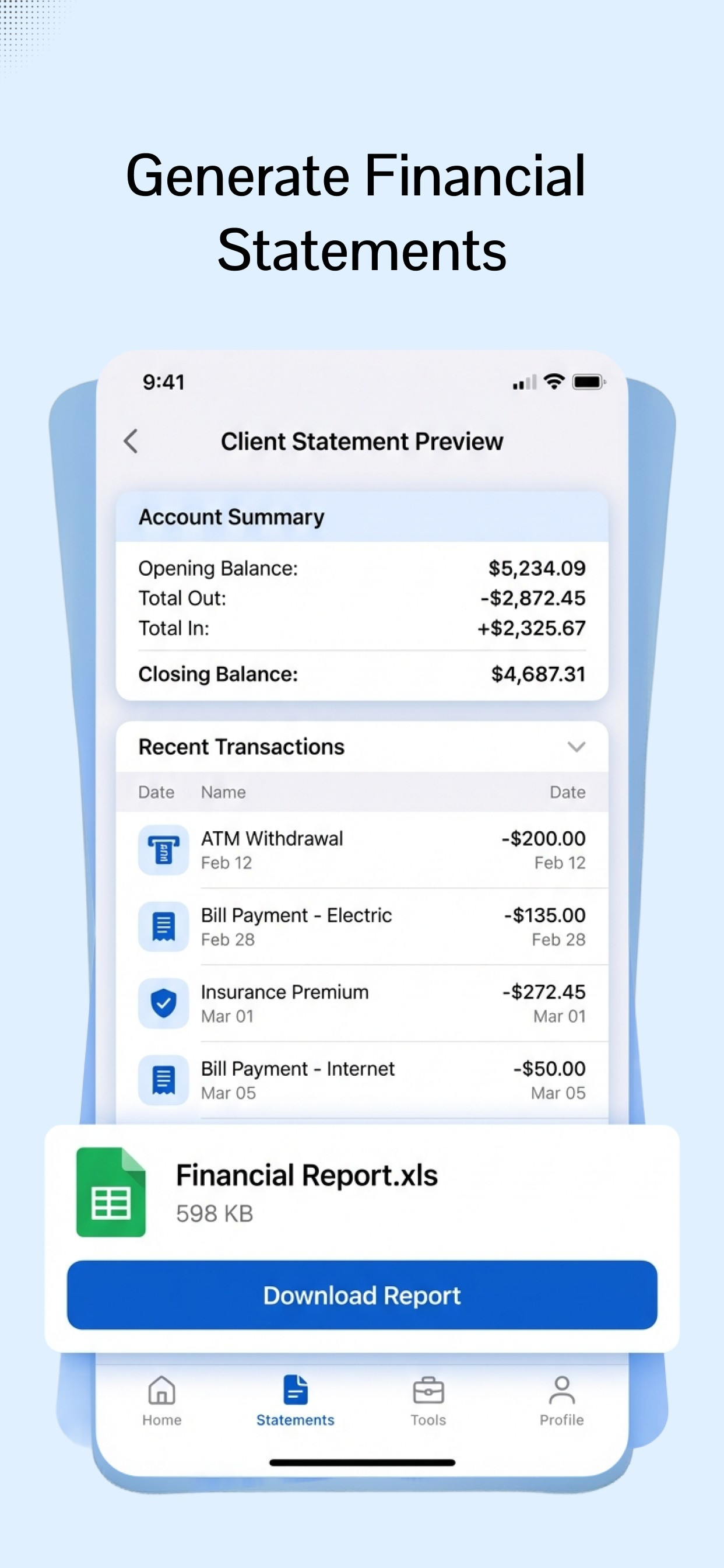 My Bank Statements Converter