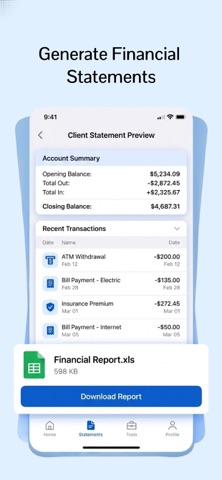 My Bank Statements Converter iPhone screenshot