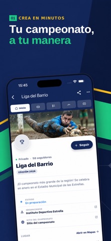 Copa Fácil: Crear Torneos iPhone screenshot 1
