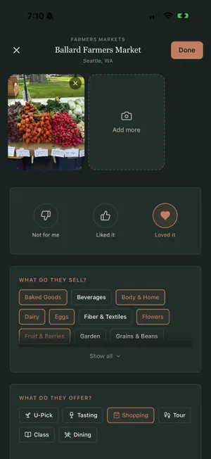 Reroot: Find Local Food screenshot 2