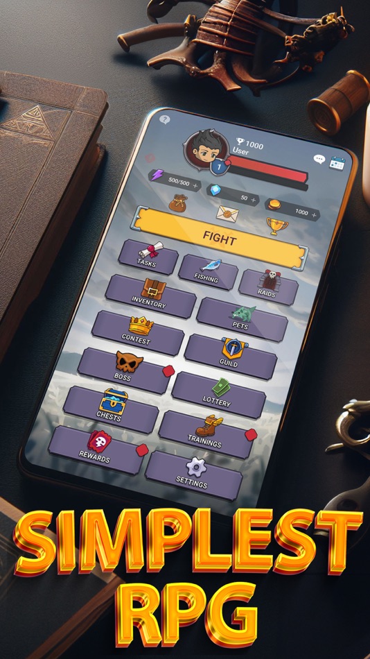 #1. Simplest RPG - Reborn (iOS) Av: CodeJungle Sp. z o.o.