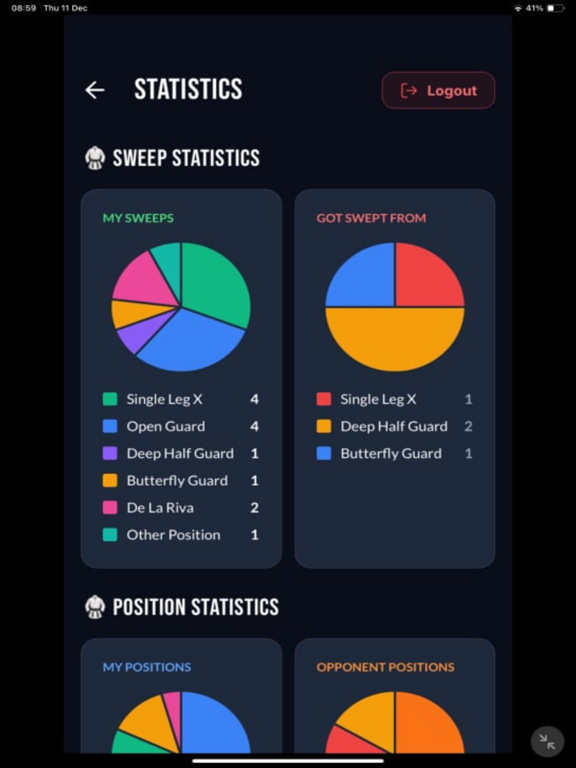 BjjProgress app screenshot 2