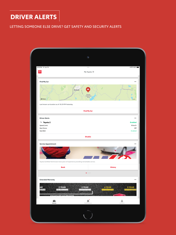 Toyota i-Connect iPad screenshot 4
