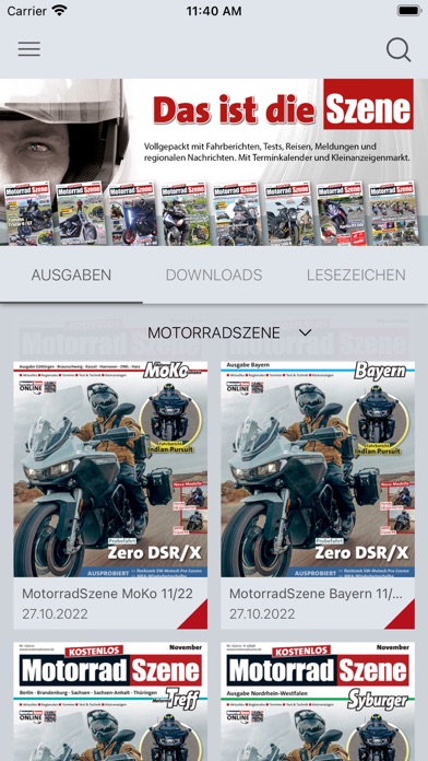 MotorradSzene Screenshot