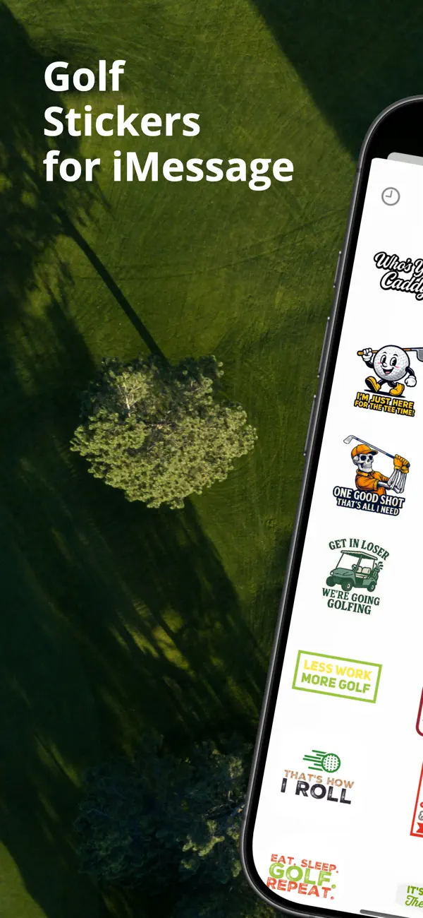 Screenshot #1 pour Golf Sticker for iMessage