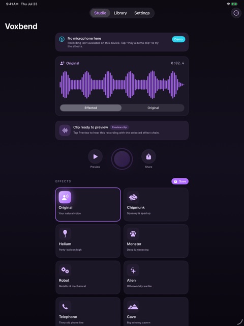 Voxbend screenshot 2