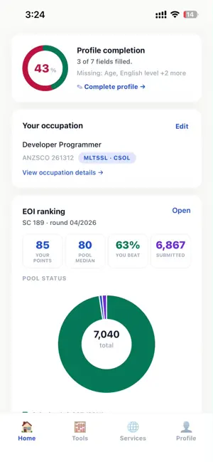 Visa Tracker Pro screenshot 1