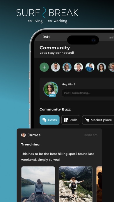 Screenshot 1 of Surfbreak Co-living App