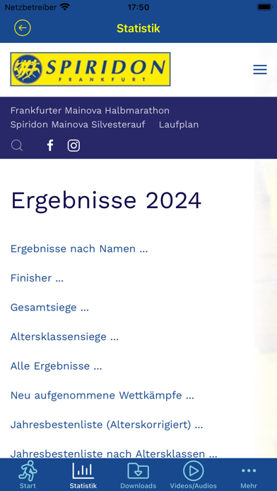Spiridon Frankfurt e.V. Screenshot