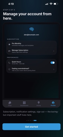 neurOS - ADHD Coach iPhone screenshot
