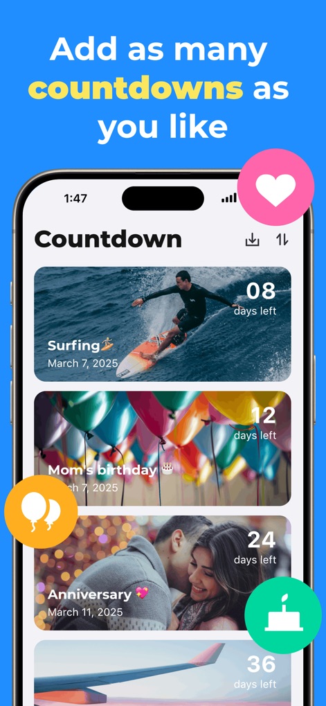 Countdown - Countdown Widget - Utilities App | MWM