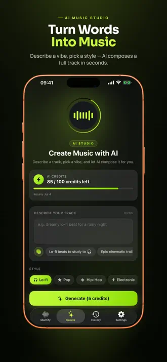 AI Music Maker & Song Finder screenshot 1