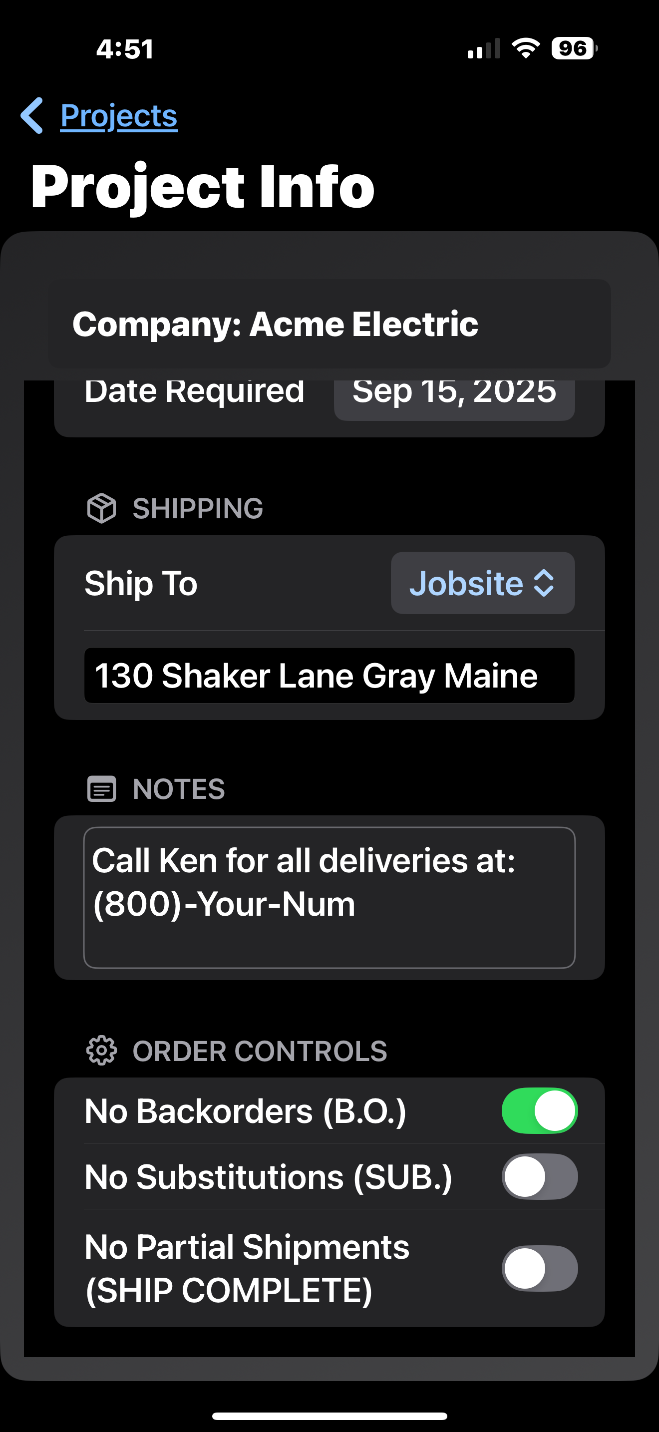 Construction Trades Ordering screenshot 6