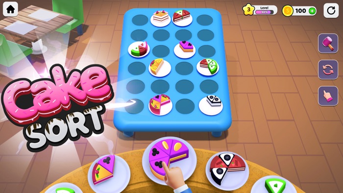 Cake Sort 3D Sorting Game