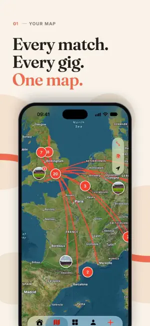 Daysout: Football & Gig Log screenshot 1