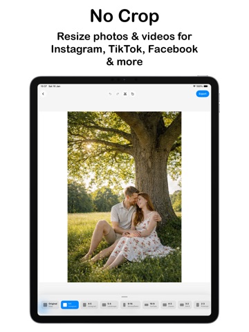 No Crop – White Border iPad screenshot