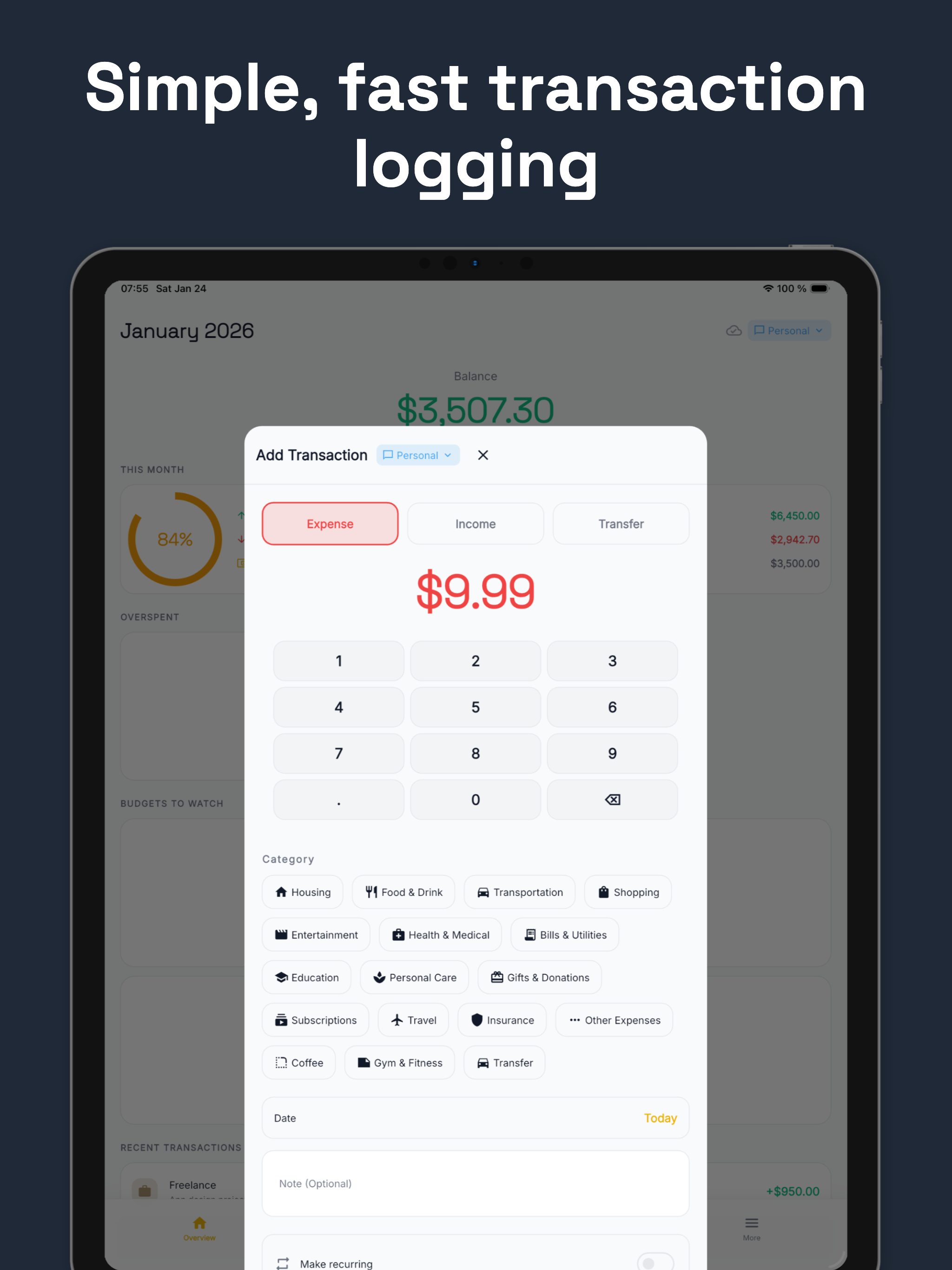 sBudget: Budget & Expense screenshot 10