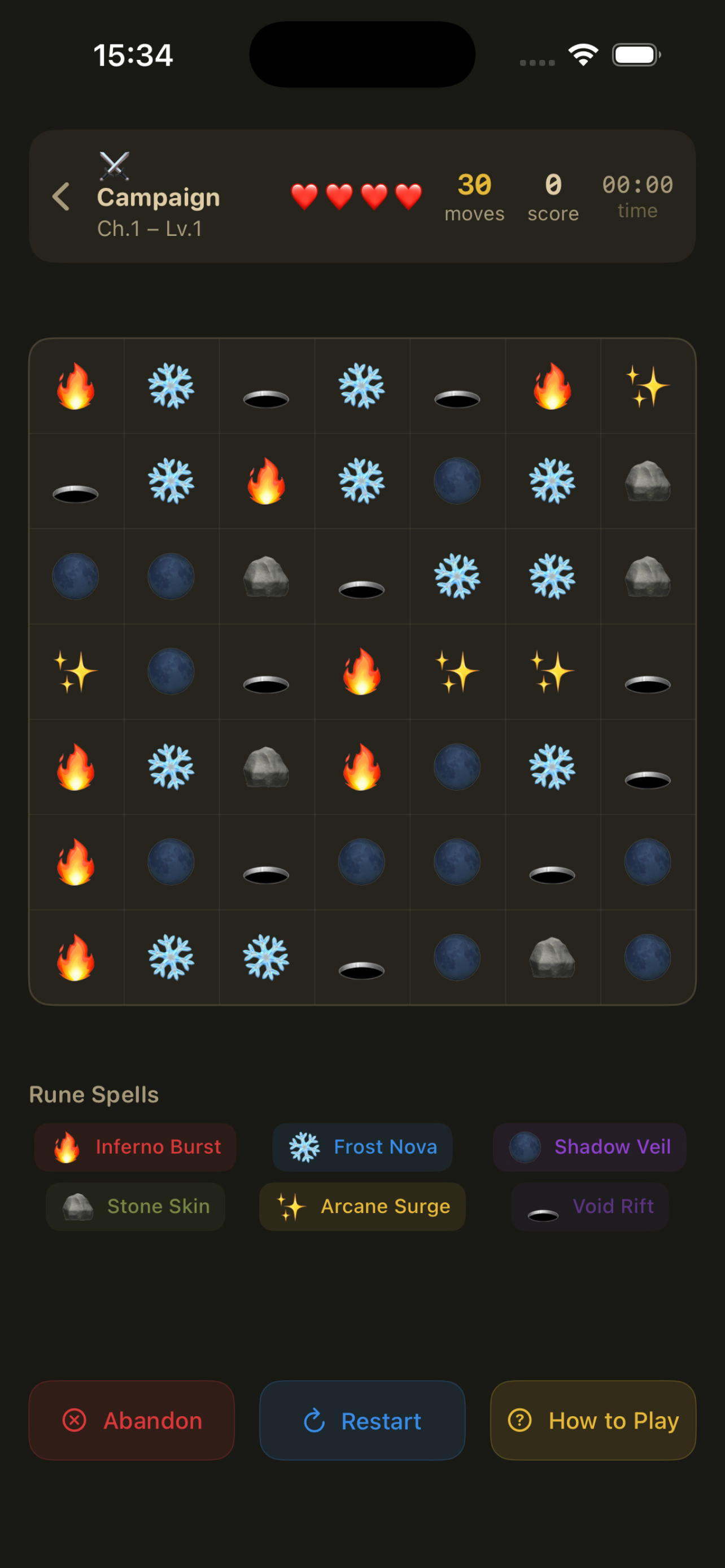 Dark Rune Match Saga screenshot 2