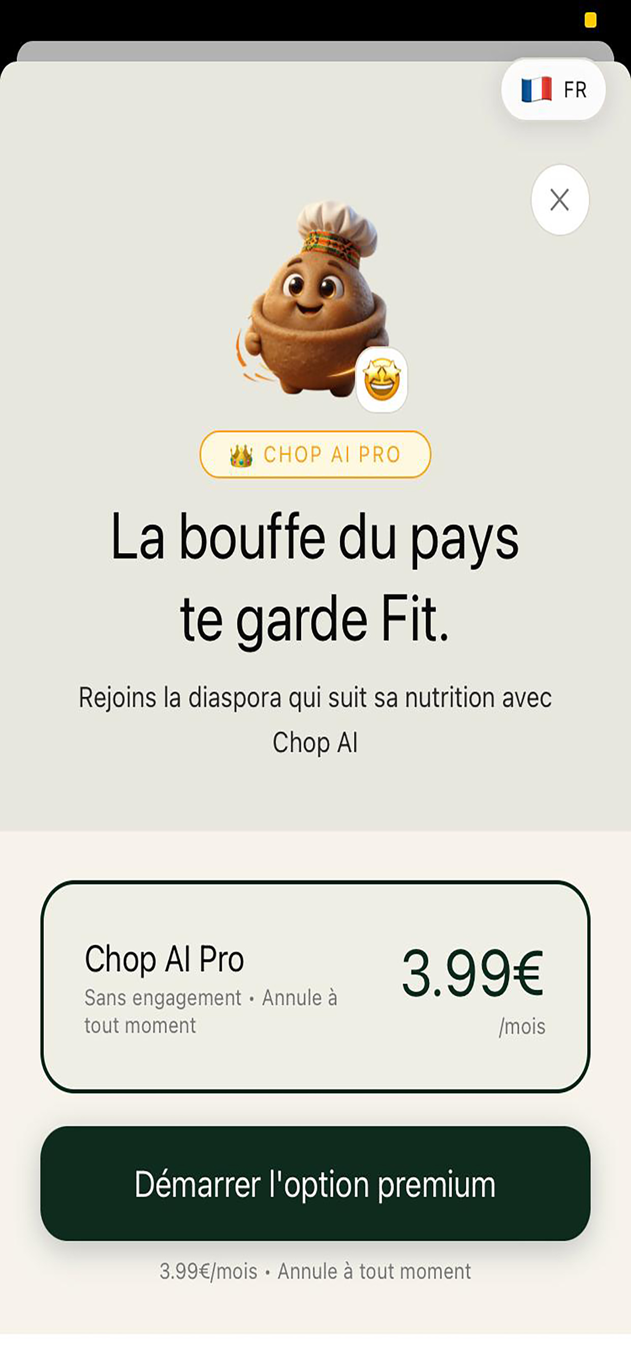 Chop AI - Calories plat Afrik screenshot 5