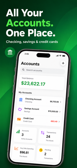 Checkbook - Accounts Tracker 2 Screenshot 2 of 10