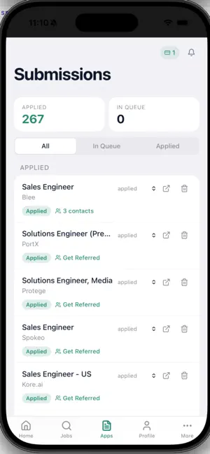 HireTrack: AI Job Search Agent screenshot 1