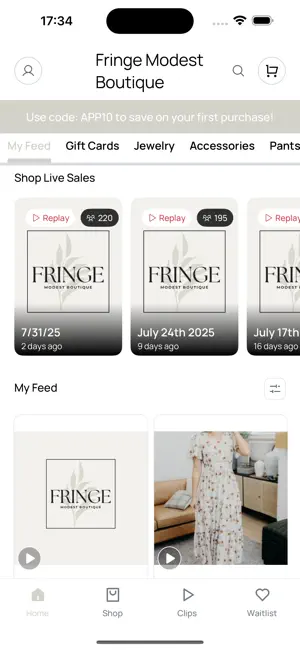 Fringe Modest Boutique screenshot 2