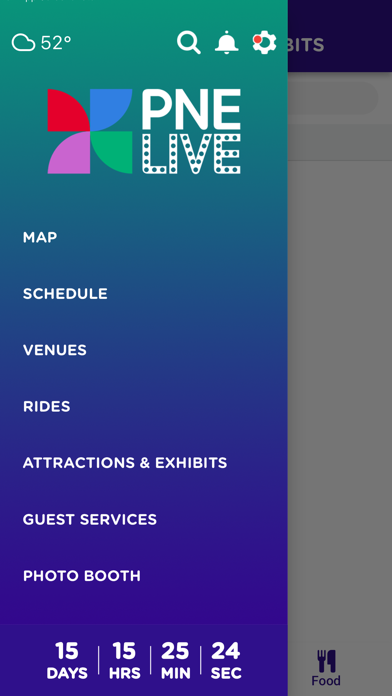 PNE Events Screenshot