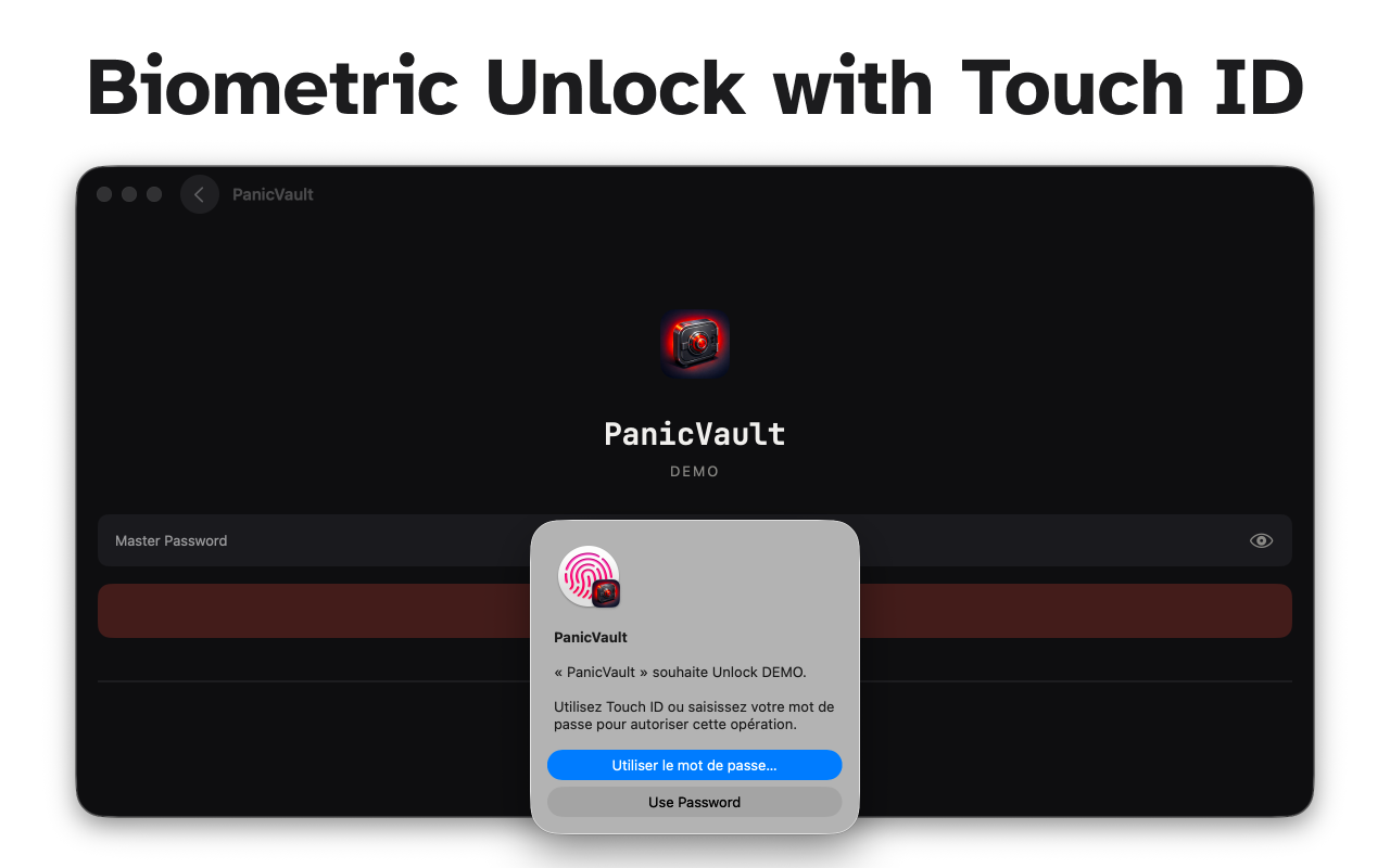 PanicVault - Password Manager