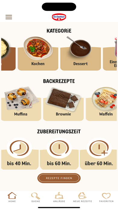 Dr. Oetker Rezeptideen Screenshot