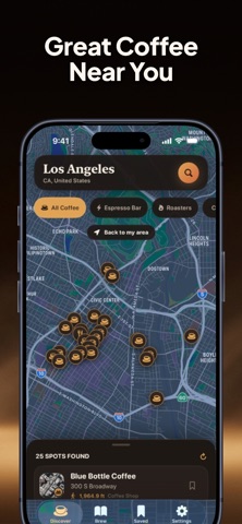 Brew Nearby app screenshot