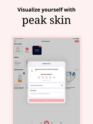 Peak Skin - Cosmetic Scanner iPad screenshot