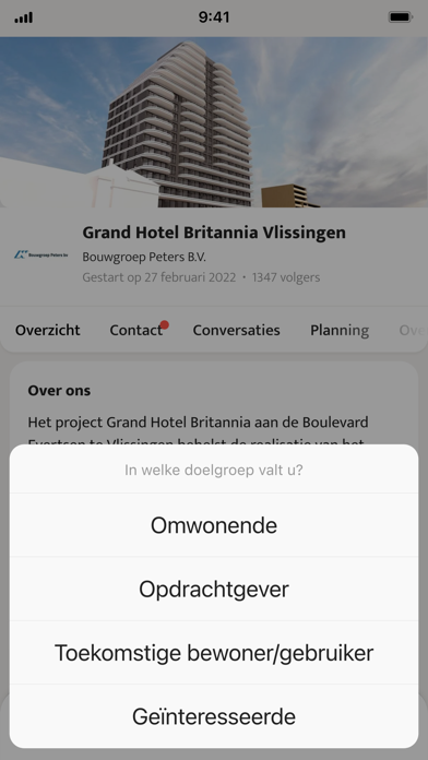 Hotel Britannia BouwApp Screenshot
