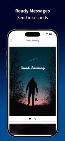 Good Morning Afternoon Night iPhone screenshot