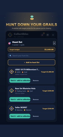 Collection Tracker & Inventory iPhone screenshot