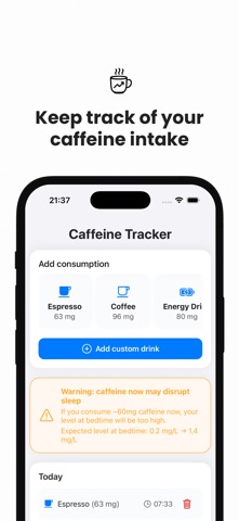 Frank's Caffeine Tracker Screenshot 1 of 6