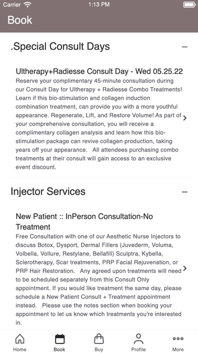 Naficy Rejuvenation Center Screenshot