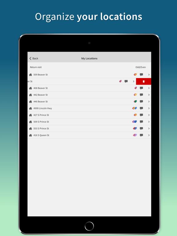 Territory Helper iPad screenshot 7 - Productivity app