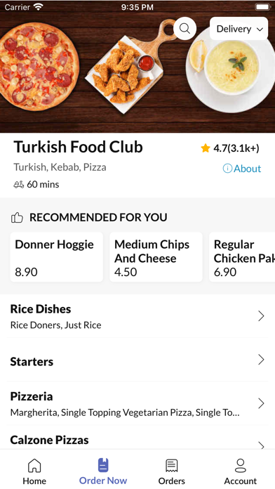 Turkish Food Club Screenshot