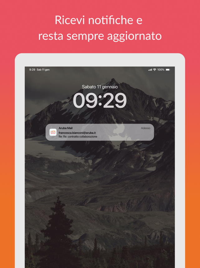 Aruba Mail Screenshot