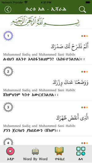 Al-Quran Amharic screenshot 4