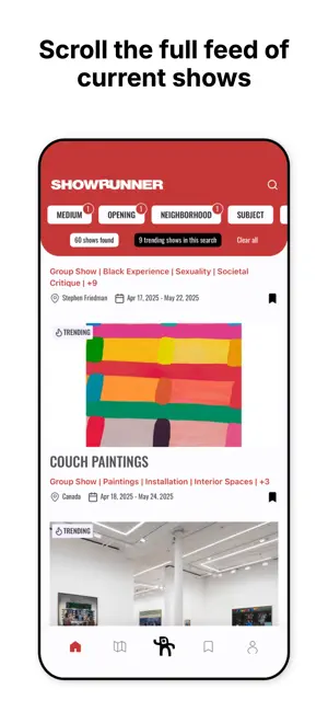 Showrunner app screenshot 1