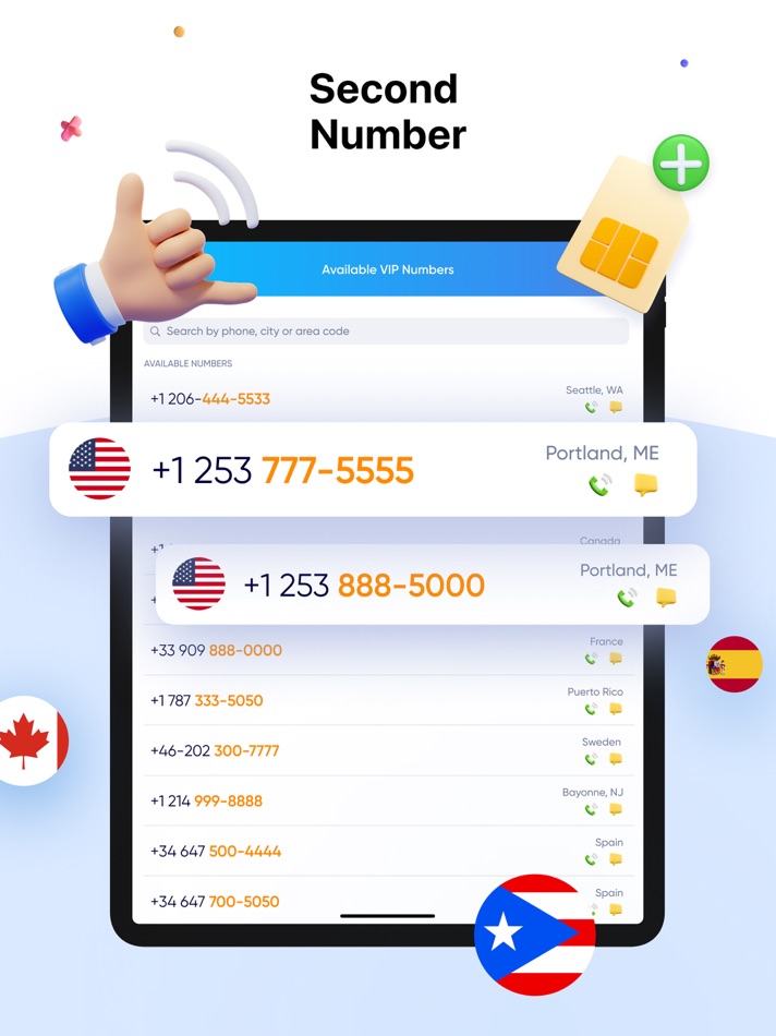 #1. SIMless - 2nd Phone Number (iOS) 게시자: DreamTeam Apps