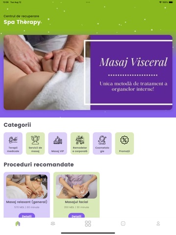 Servicii Spa Therapy Moldova iPad screenshot